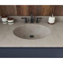 Swan VT02249.215 - VT1B2249 Ellipse 22 x 49 Single Bowl Vanity Top in Sandstone