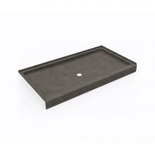 Swan SF03260MD.209 - SS-3260 32 x 60 Swanstone® Alcove Shower Pan with Center Drain Charcoal Gray