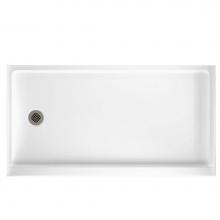 Swan FR03260LM.018 - FR-3260LM 32 x 60 Veritek Alcove Shower Pan with Left Hand Drain in Bisque