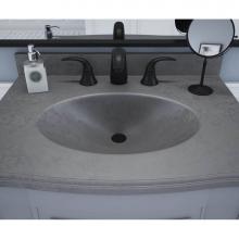 Swan EV02237.209 - EV1B2237 Europa 22 x 37 Single Bowl Vanity Top in Charcoal Gray