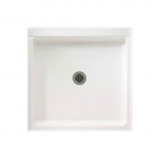 Swan FF04242MD.037 - R-4242 42 x 42 Veritek Alcove Shower Pan with Center Drain in Bone