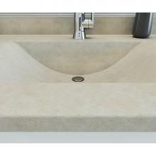 Swan CV02249.218 - CV1B2249 Contour 22 x 49 Single Bowl Vanity Top in Limestone