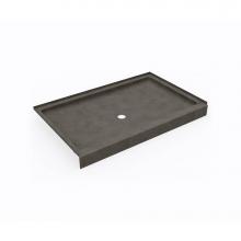 Swan SF03454MD.209 - SS-3454 34 x 54 Swanstone® Alcove Shower Pan with Center Drain Charcoal Gray