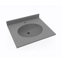 Swan VT01931.203 - VT1B1931 Ellipse 19 x 31 Single Bowl Vanity Top in Ash Gray