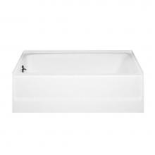 Swan BT03060LD.018 - BT-3060L/R 30 x 60 Veritek Alcove Bathtub with Left Hand Drain in Bisque