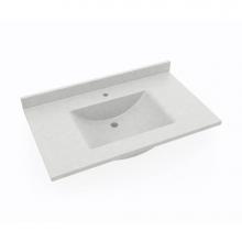 Swan CV02237.226 - CV1B2237 Contour 22 x 37 Single Bowl Vanity Top in Birch