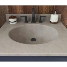 Swan VT02231.215 - VT1B2231 Ellipse 22 x 31 Single Bowl Vanity Top in Sandstone