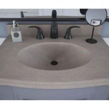 Swan EV02237.212 - EV1B2237 Europa 22 x 37 Single Bowl Vanity Top in Clay