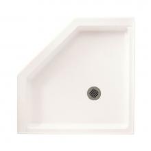 Swan FN00036MD.037 - R-36NEO 36 x 36 Veritek Corner Shower Pan with Center Drain in Bone