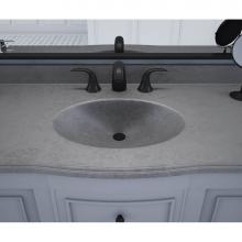 Swan EV02261.209 - EV1B2261 Europa 22 x 61 Single Bowl Vanity Top in Charcoal Gray