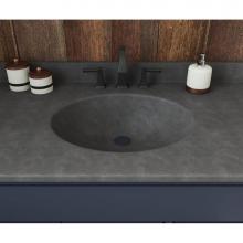 Swan VT02243.209 - VT1B2243 Ellipse 22 x 43 Single Bowl Vanity Top in Charcoal Gray