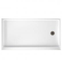 Swan FR03260RM.018 - FR-3260RM 32 x 60 Veritek Alcove Shower Pan with Right Hand Drain in Bisque