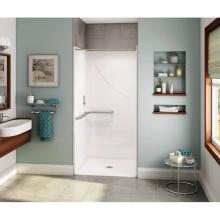 Aker 141272-000-007 - OPS-3636 with L-shaped Grab Bar 36 in. x 36 in. x 76.625 in. 1-piece Alcove Shower with No Seat,