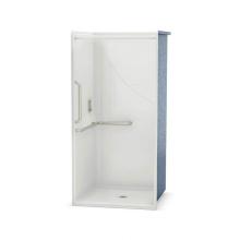 Aker 141323-R-000-002 - OPS-3636-RS with L-shaped Grab Bars 36 in. x 36 in. x 76.625 in. 1-piece Alcove Shower with Right-