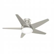 Casablanca Fan Company 51742 - Casablanca 44 inch Isotope Matte Nickel Low Profile Ceiling Fan with LED Light Kit and Wall Control