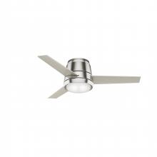 Casablanca Fan Company 59570 - Casablanca 44 in Commodus Brushed Nickel Low Profile Ceiling Fan with LED Light Kit and Wall Control