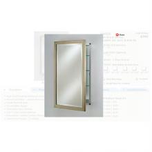 Afina Corporation SD2430RBSXBS - Single Door 24X30 Recessed Basix Brushed Silver