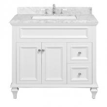 Icera V-6436.11 - Presley Vanity Cabinet, 36-in Matte White