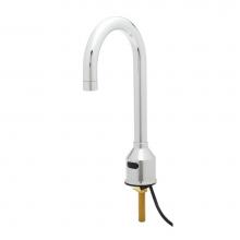 T&S Brass 5EF-1D-DG - Equip Sensor Faucet: Deck Mount, Single Hole, Rigid Gooseneck, AC/DC Module, Mix Tee