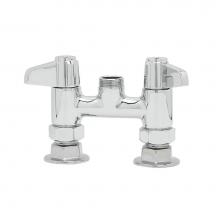 T&S Brass 5F-4DLX00 - Equip Base Faucet, 4'' Deck Mount, Swivel Outlet, Less Nozzle