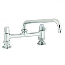 T&S Brass 5F-8DLX14 - Faucet,8'' Centers,Deck Mount,14'' Spout