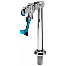 T&S Brass 5GF-8P - Glass Filler, 8'' Deck Mount Pedestal, 1/2'' NPT Male Shank Equip Retro-Style