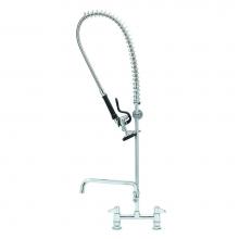 T&S Brass 5PR-8D10 - Pre-Rinse, 8'' Centers, Deck Mount, 10'' Add-On Faucet Nozzle