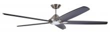 Kathy Ireland Home by Luminance Brands CF515CR72BS - 72 IN DORIAN ECO IN BRUSHED STEEL WITH CHARCOAL BLADES