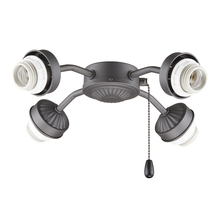 Kathy Ireland Home by Luminance Brands F440GRT - FOUR-LIGHT ARM FITTER IN GRAPHITE