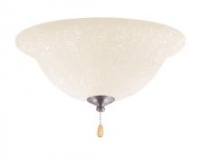 Kathy Ireland Home by Luminance Brands LK77BS - WHITE LINEN LIGHT FIXTURE IN BRUSHED STEEL