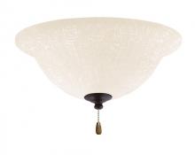 Kathy Ireland Home by Luminance Brands LK77ORB - WHITE LINEN LIGHT FIXTURE IN OIL RUBBED BRONZE