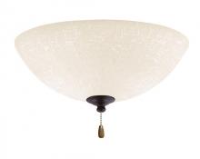 Kathy Ireland Home by Luminance Brands LK83ORB - WHITE LINEN LIGHT FIXTURE IN OIL RUBBED BRONZE