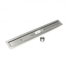 Infinity Drain CBST 6524 - 24'' Slot Drain Channel only for FCB Series with 2'' Threaded Outlet