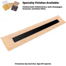 Infinity Drain FCSSG 6532 BK - 32'' FCS Series Complete Kit with 2 1/2'' Solid Grate in Matte Black