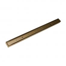 Infinity Drain FXLTIF 6532 SB - 32'' FX Low Profile Series Complete Kit with Tile Insert Frame in Satin Bronze