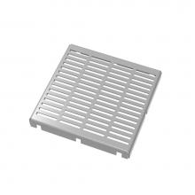 Infinity Drain LNS 5-SS - 5''x5'' LN5 Slotted Pattern Top Plate in Satin Stainless