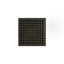 Infinity Drain LQD5-2A ORB - 5'' x 5'' LQD 5 Squares Pattern Complete Kit in Oil Rubbed Bronze with ABS Dra