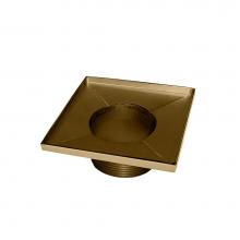 Infinity Drain T 42-SB - 4'' x 4'' Stainless Steel 2” Throat only in Satin Bronze