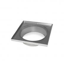 Infinity Drain T 54-SS - 5'' x 5'' Stainless Steel 4” Throat only in Satin Stainless