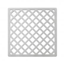 Infinity Drain XS 5 SS - 5'' x 5'' Criss-Cross Pattern Decorative Plate for X 5, XD 5, XDB 5 in Satin S