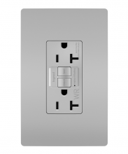 Legrand Radiant 2097TRWRGRY - radiant® Tamper-Resistant Weather-Resistant 20A Duplex Self-Test GFCI Receptacles with SafeLock® Pro