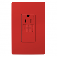 Legrand Radiant 1597TRSGLRED - radiant? Tamper-Resistant 15A Simplex Self-Test GFCI Receptacles with SafeLock? Protection, Red (10 pack)