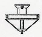 Arroyo Craftsman PIH-12OF-S - 12" prairie inverted ceiling mount