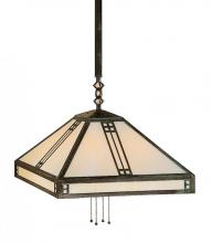 Arroyo Craftsman PSH-18OF-BZ - 18" prairie stem hung pendant