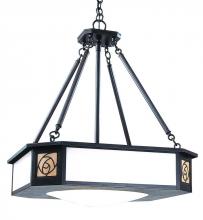 Arroyo Craftsman SCCH-21AM-VP - 21" saint clair inverted chandelier