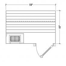 Amerec Sauna And Steam PB46 - Complete Sauna Room - Western Red Cedar - Panel Built