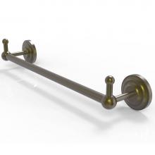 Allied Brass PQN-41-24-PEG-ABR - Prestige Que New Collection 24 Inch Towel Bar with Integrated Hooks