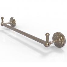 Allied Brass PQN-41-24-PEG-PEW - Prestige Que New Collection 24 Inch Towel Bar with Integrated Hooks