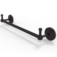 Allied Brass PQN-41-24-PEG-VB - Prestige Que New Collection 24 Inch Towel Bar with Integrated Hooks