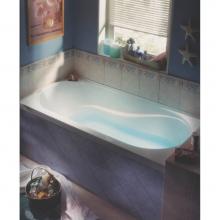 Alcove A15.14424.450030.12 - Ficus Bathtub 34x66 With Tiling Flange, Left Drain, Whirlpool, Bone